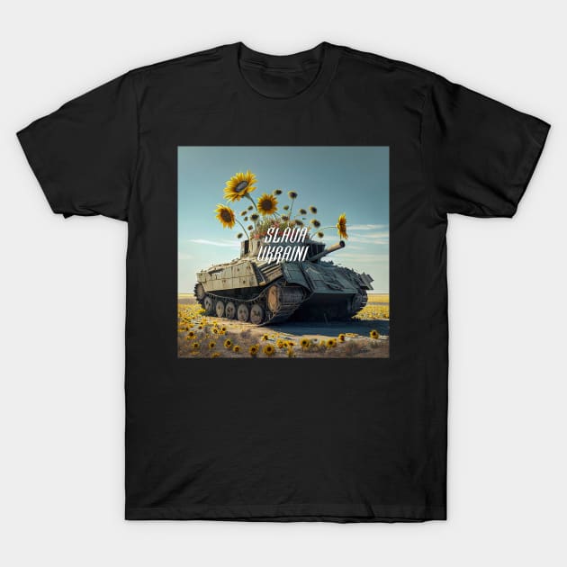 Glory to Ukraine (Slava Ukraini) Series T-Shirt by VISIONARTIST